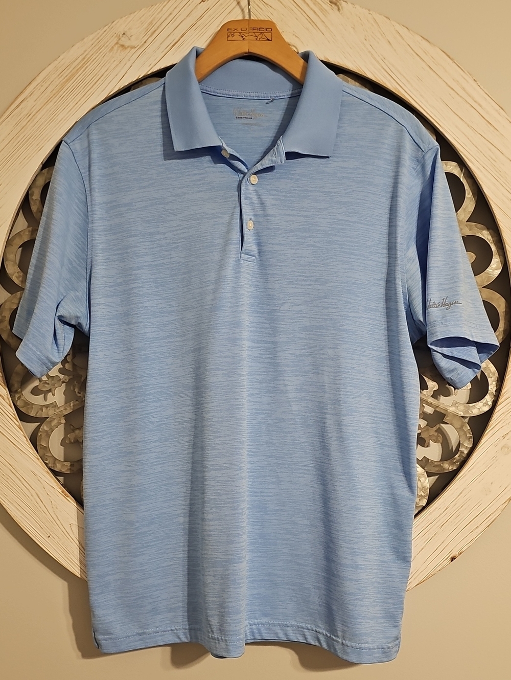 Walter Hagen Light Blue Heather Polo